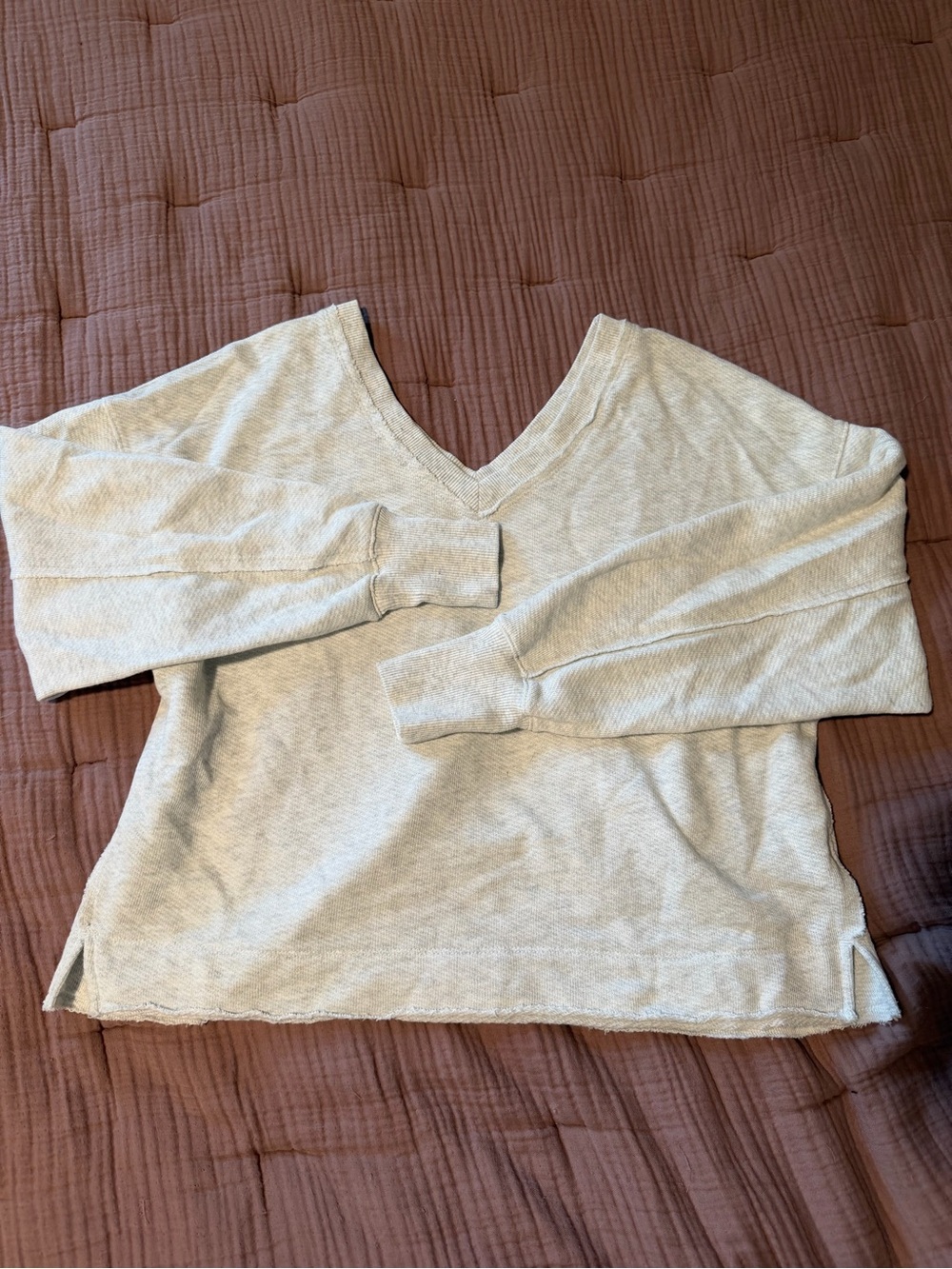 American Eagle “this feels seriously lived in” V-Neck top